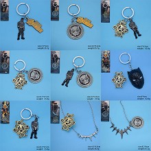 Black Panther movie key chain necklace