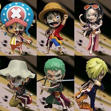 One piece anime figures set(6pcs a set)