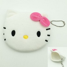 5inches Hello kitty anime plush wallet purse