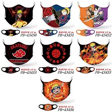 Naruto anime trendy mask printed wash mask