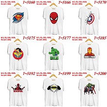  Iron Man spider man Batman Hulk movie cotton short sleeve t-shirt 