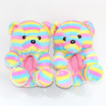 Teddy bear anime plush shoes slippers a pair 22CM/29CM