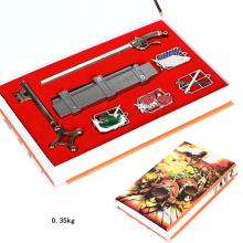 Attack on Titan anime cosplay weapon key chains a set