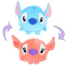 Stitch anime reversible two-sided plush pillow 18*...