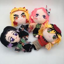 8inches Demon Slayer anime plush dolls set(4pcs a set)