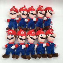 7.5inches Super Mario plush dolls set(10pcs a set)