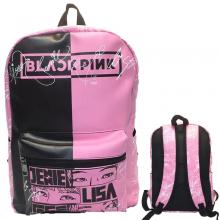 Black pink star backpack bag