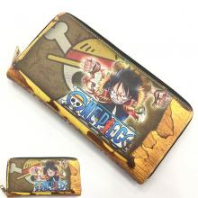 One Piece anime long wallet