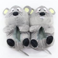 Mouse anime plush shoes slippers a pair 27CM