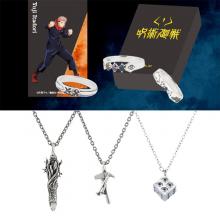 Jujutsu Kaisen anime necklace+ring a set