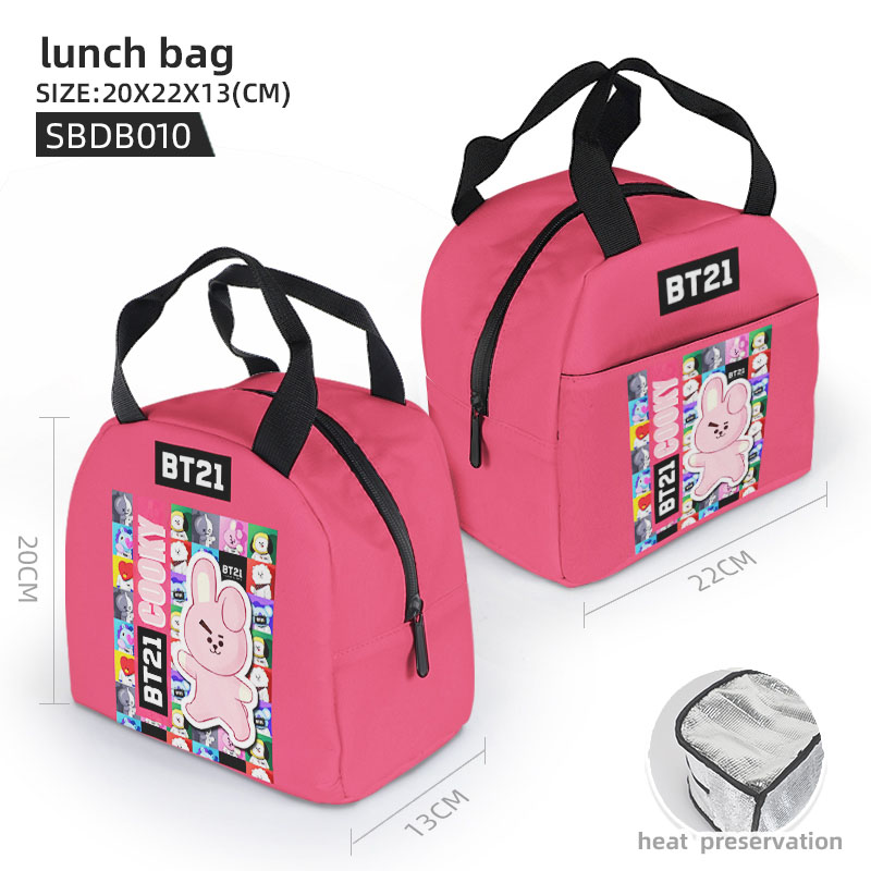 Buy New Arrival BTS Lunch Box Bangtan Boys Cool Thermal Lunch Bag Storage  Picnic Bag Pouch Portable Handbags For Women BTS ARMY SUGA Online at  desertcartHong Kong