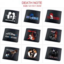 Death Note anime black wallet