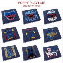Poppy Playtime game denim wallet