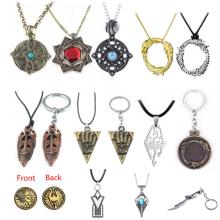 The Elder Scrolls game key chain/necklace/coin(OPP...