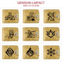 Genshin Impact game buckle wallet