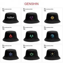 Genshin Impact game bucket hat cap