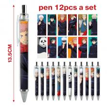 Jujutsu Kaisen anime ballpoint pen ball pens(12pcs...