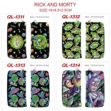 Rick and Morty anime long zipper wallet purse