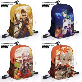 Genshin Impact game full color backpack bag