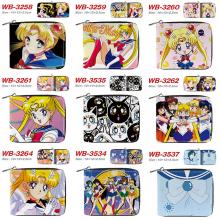 Sailor Moon anime zipper wallet purse