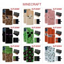 Minecraft game phone flip cover case iphone 13/12/...