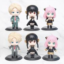 SPY FAMILY anime figures set(6pcs a set)(OPP bag)