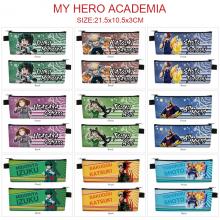 My Hero Academia anime PU zipper pen case pencil b...