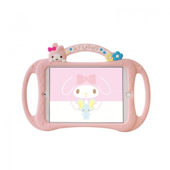 Kuromi Melody Cinnamoroll Kitty Silicon Stand Cover for IPad Pro 7th 8th 10.2 tablet case shell+Lanyard