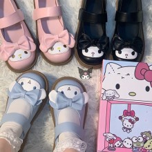 Kuromi Melody anime shoes slippers a pair