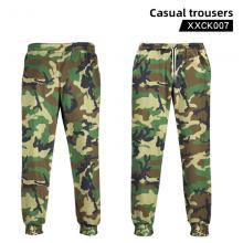 Camouflage casual pants trousers