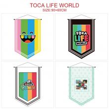 Toca life world anime flags 90*60CM