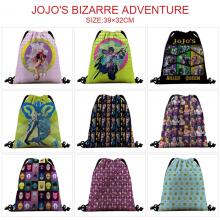 JoJo's Bizarre Adventure anime nylon drawstring backpack bag