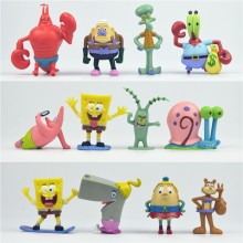 Spongebob anime figures set(12pcs a set)(OPP bag)