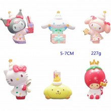 Melody Hello Kitty figures set(6pcs a set)(OPP bag...
