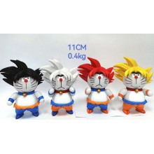 Doraemon cos Dragon Ball anime figures set(4pcs a ...