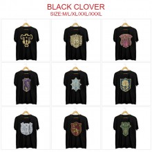 Black Clover anime short sleeve cotton t-shirt