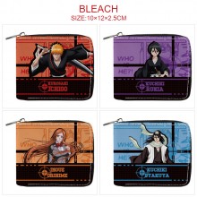 Bleach anime zipper wallet purse