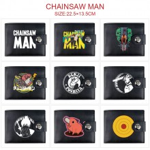 Chainsaw Man anime card holder magnetic buckle wal...