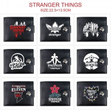 Stranger Things card holder magnetic buckle wallet...
