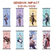 Genshin Impact game wall scroll wallscroll 40*102C...