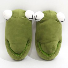 Frog anime plush shoes slippers a pair 28CM