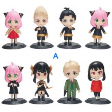 SPY FAMILY anime figures set(8pcs a set)(OPP bag)