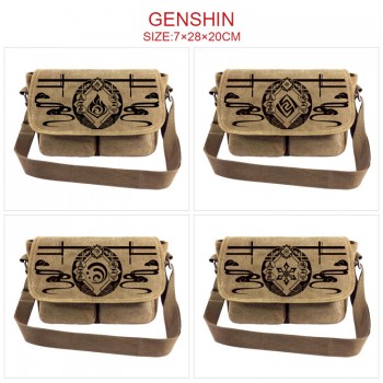 Genshin Impact game canvas satchel shoulder bag