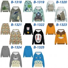 Totoro anime long sleeve hoodie sweater cloth