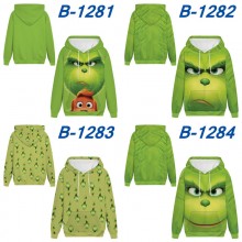 The Grinch long sleeve hoodie sweater cloth