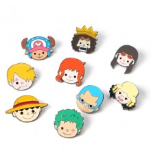 One Piece anime brooch pins