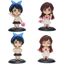 Kanojo Okarishimasu anime figures set(4pcs a set)(...