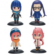 Yuru Camp anime figures set(4pcs a set)(OPP bag)