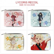 Lycoris Recoil anime zipper wallet purse