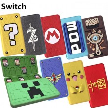 Switch Game Card Bag Magnetic 3D Silicone Cover Box Storage Case